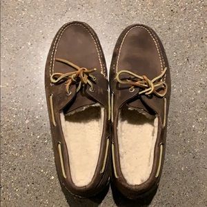 Men’s Fur Lined Boat shoe